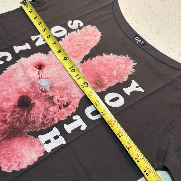 NWT DAY Sonic Youth graphic off-the-shoulder oversized tee / NEW - Picture 10 of 16